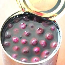 Vitamin chứa trái cây hữu cơ đóng hộp Blueberry Tin tự nhiên ngọt cho món tráng miệng