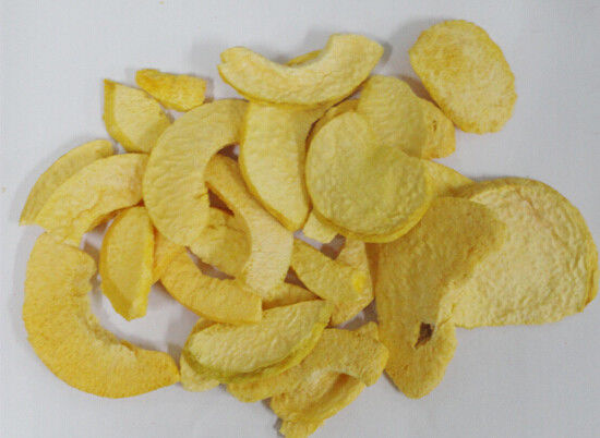 Ít chất béo đóng băng khô trái cây, vàng đào khô chip 0,3-0,5% axit citric