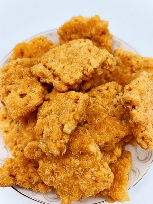 Mứt trứng mặn Dried Meat Floss Gluinous Rice Cracker Mix Rich And Mellow Aroma Crispy Rice Fried Rice Crust Guoba