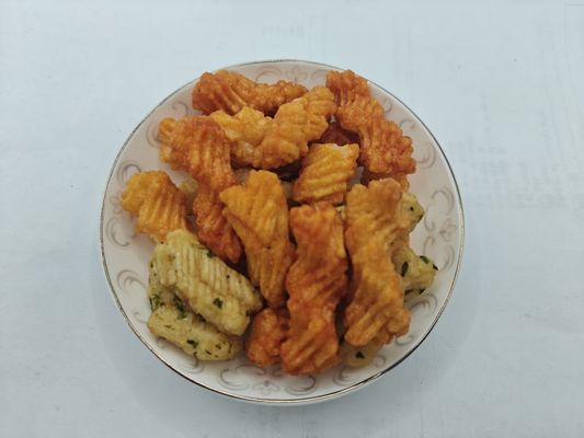 Các bánh giòn cơm hỗn hợp với hương vị nước biển và nước sốt đậu nành