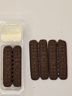 Bánh quy giòn chấm kem sữa với 35% chất rắn từ sữa và bao bì ngăn - Món ăn nhẹ lành mạnh giảm lactose