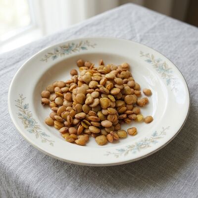 Đồ ăn nhẹ Edamame được phủ đốm với hương vị đốm mạnh mẽ, Edamame vỏ giòn, và protein thực vật cao