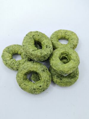 Matcha Crispy Rings - Sự hợp nhất matcha và ngũ cốc tươi mới, đồ ăn nhẹ có hình nhẫn, không có tội lỗi linh hoạt cho mọi dịp