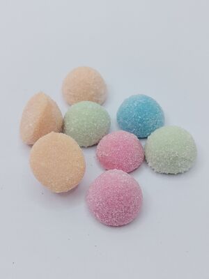 Đánh nhai màu pastel và mềm Thức ăn nhẹ với hương vị trái cây