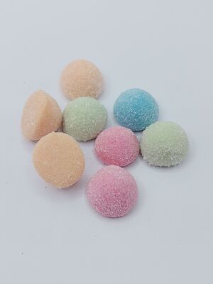 Đánh nhai màu pastel và mềm Thức ăn nhẹ với hương vị trái cây