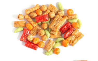 Kích thước Sàng Pretzel Cracker Mix Crispy Taste Không màu thực phẩm Kiểu Nhật Bản