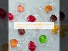 Kẹo dẻo hương vị trái cây thơm ngon, nhiều màu sắc, được bọc riêng lẻ